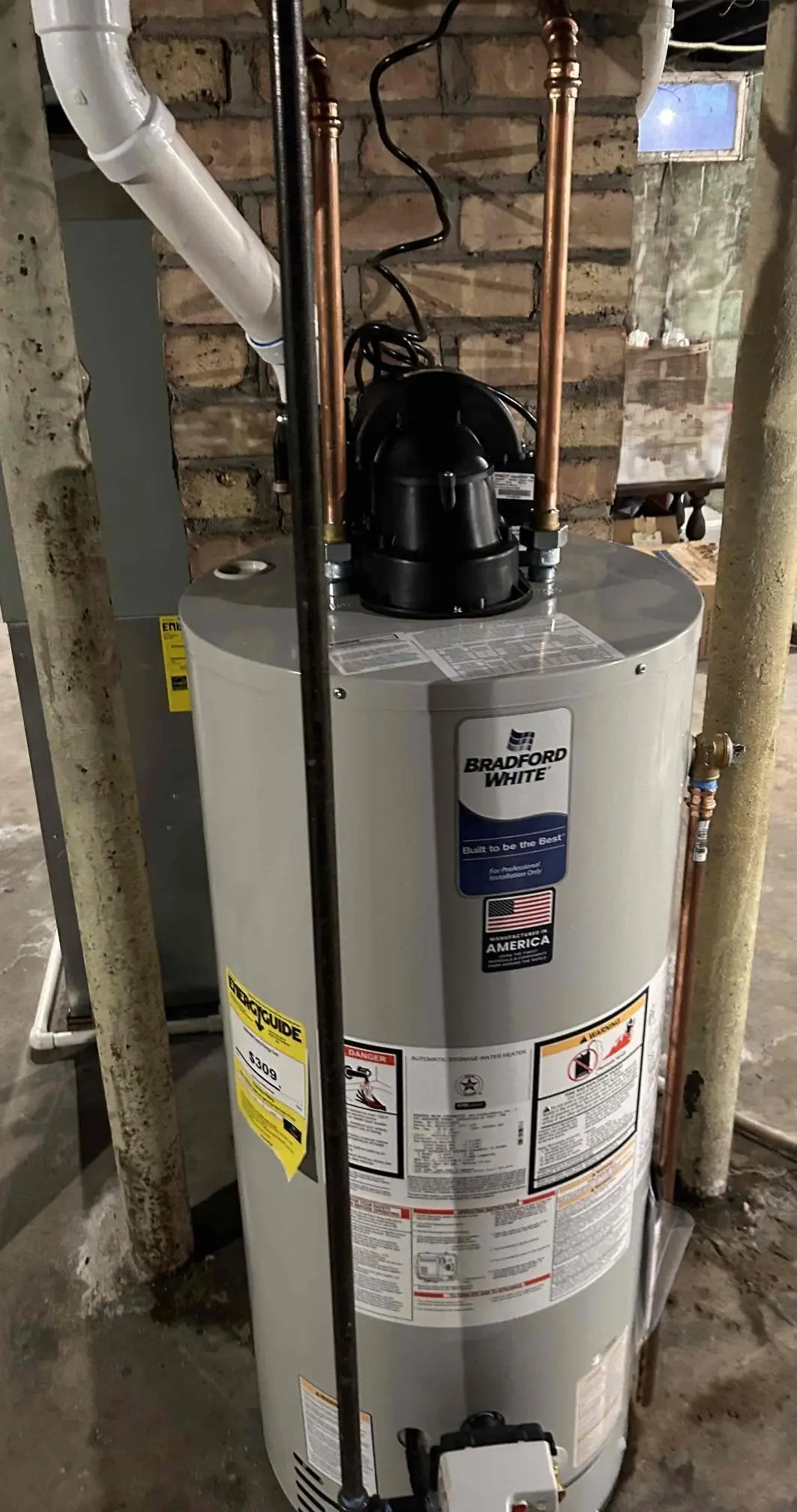 Dye Plumbing & Heating water heater installation in LaPorte County